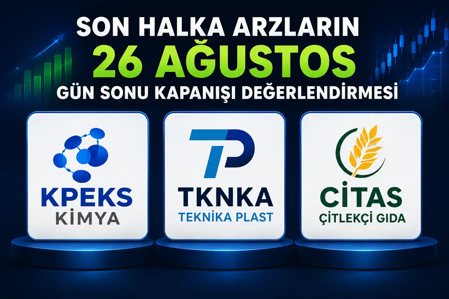 KPEKS, TKNKA ve CITAS için 26 Ağustos 2026 gün sonu kapanış değerlendirmesi