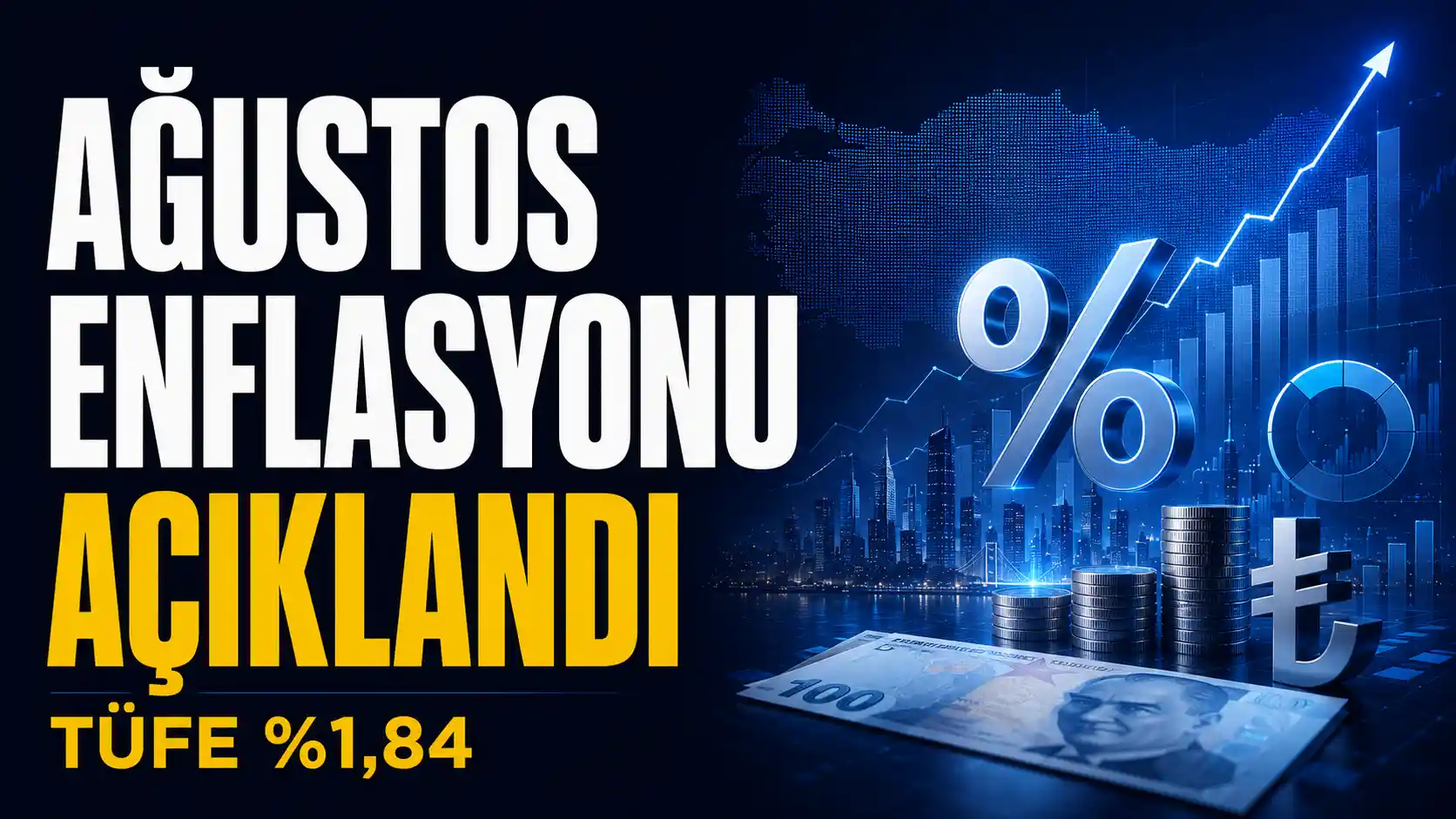 Ağustos 2026 enflasyon verileri TÜFE aylık yüzde 1,84 yıllık yüzde 31,51