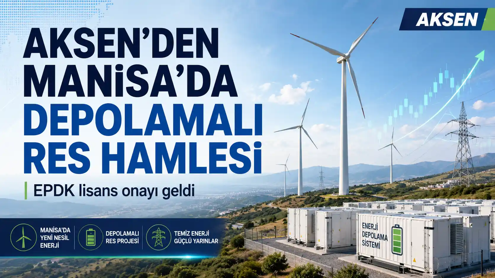 Aksa Enerji Manisa depolamalı RES projesine EPDK lisans onayı