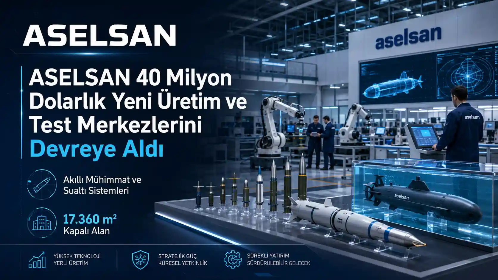 ASELSAN akıllı mühimmat ve sualtı sistemleri üretim test merkezleri