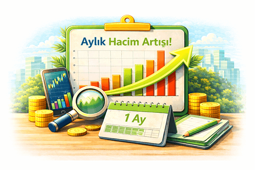 Aylık Hacim Artışı Olanlar görseli