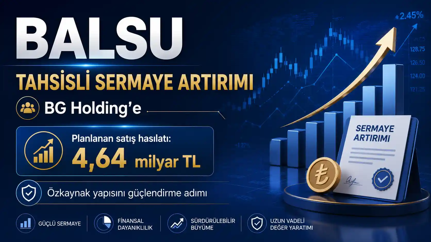 BALSU BG Holding tahsisli sermaye artırımı haberi