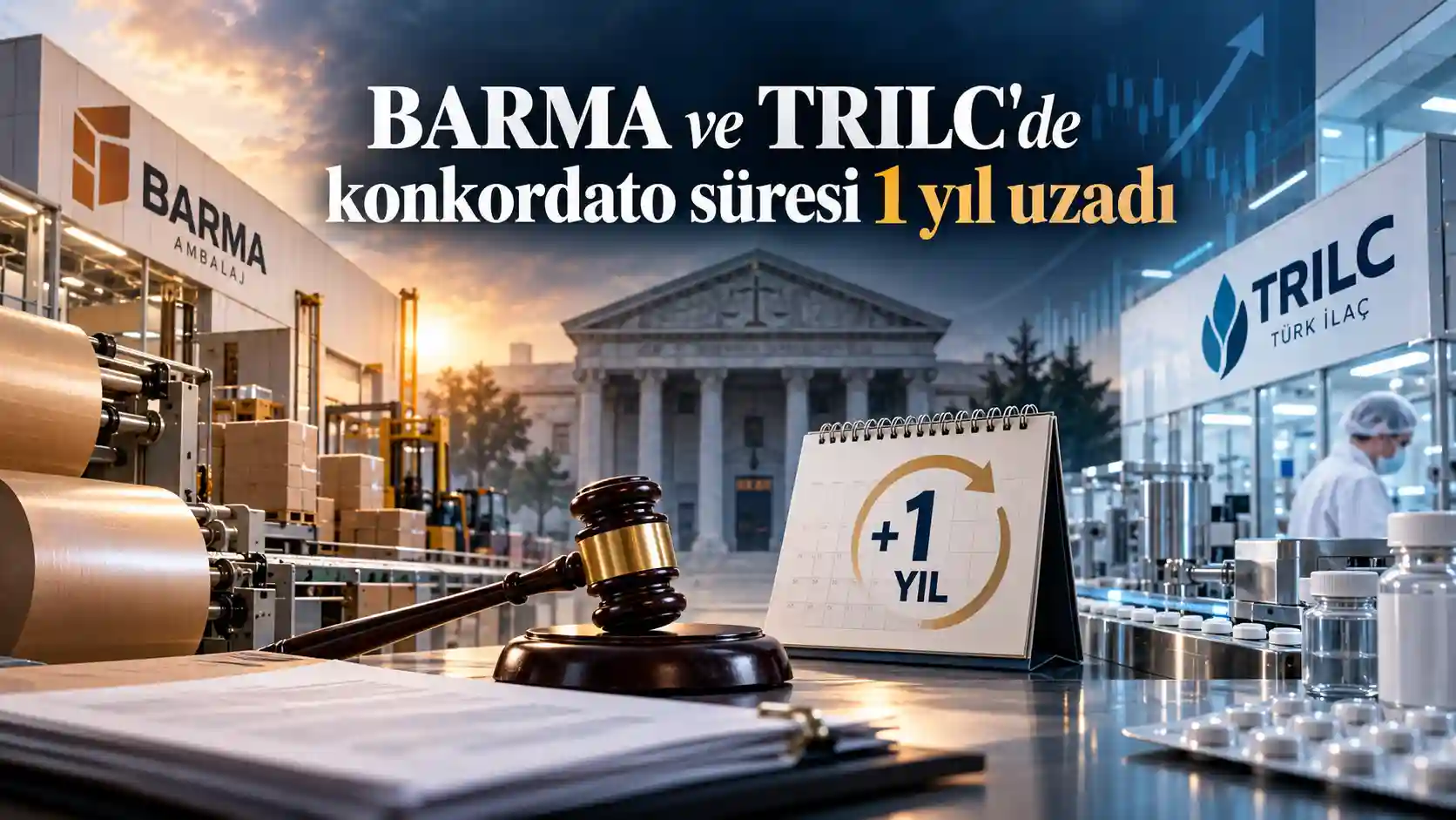 BARMA ve TRILC'de konkordato süreci; mahkemelerden birer yıllık kesin mühlet kararları