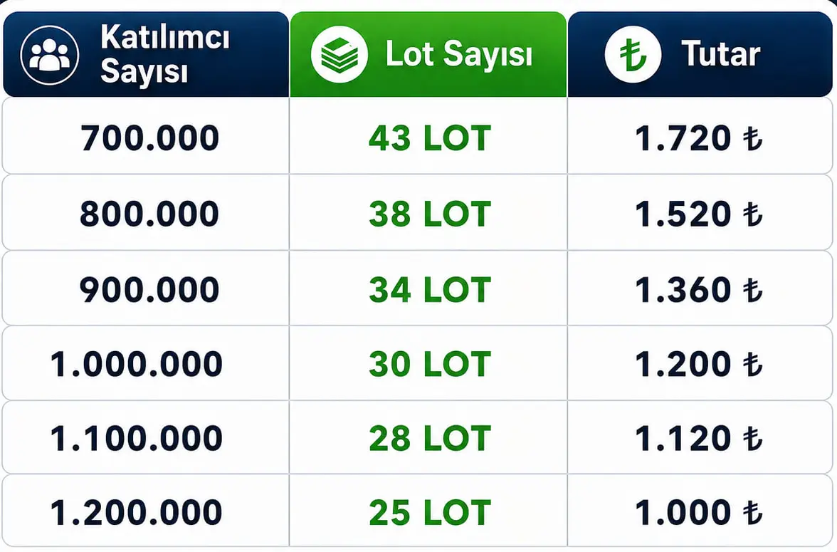 Beta Enerji halka arzı kaç lot verir, kişi başı kaç lot düşer?