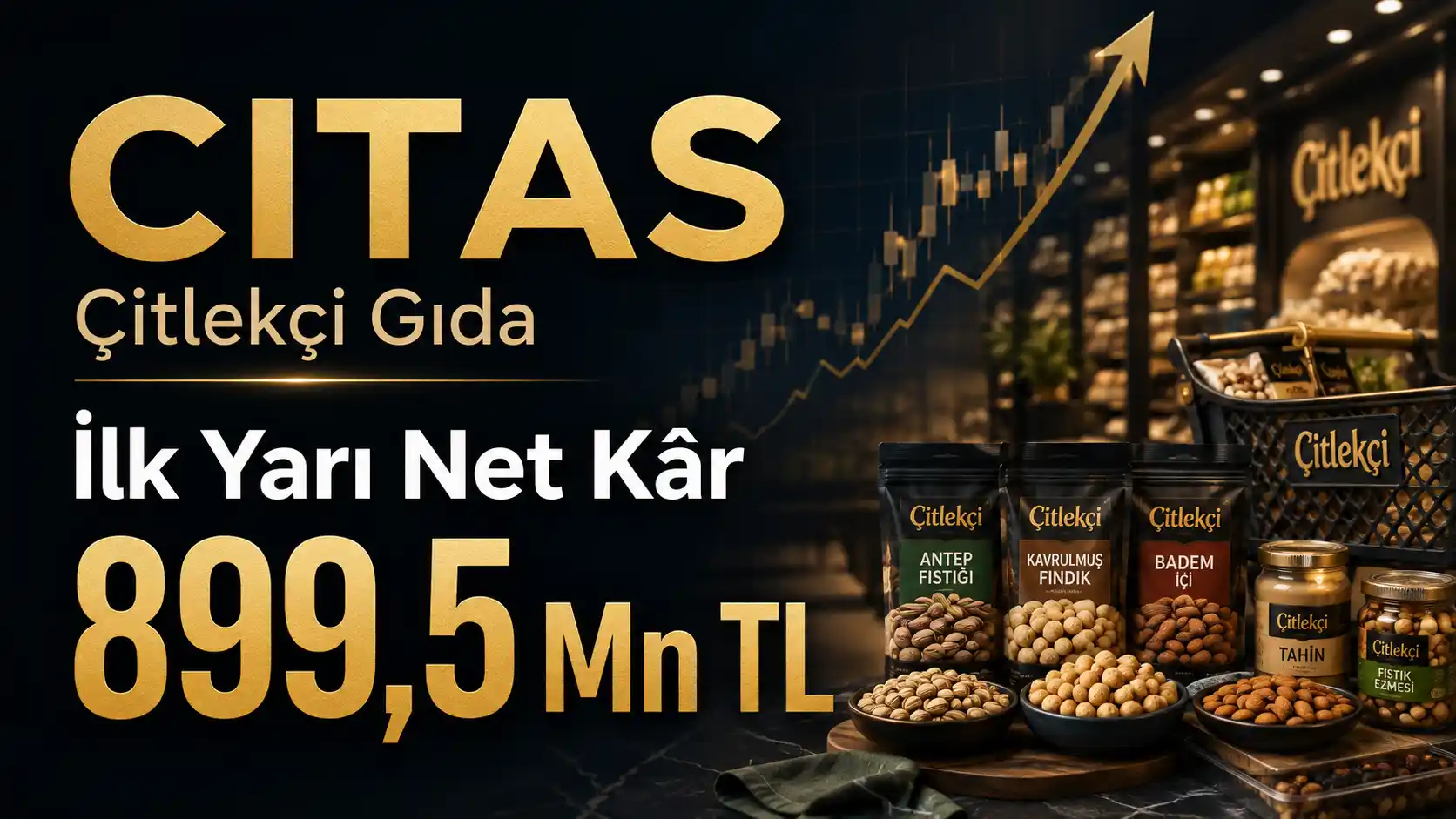 Çitlekçi Gıda 2026 ilk yarı bilançosunda 899,5 milyon TL net kâr açıkladı