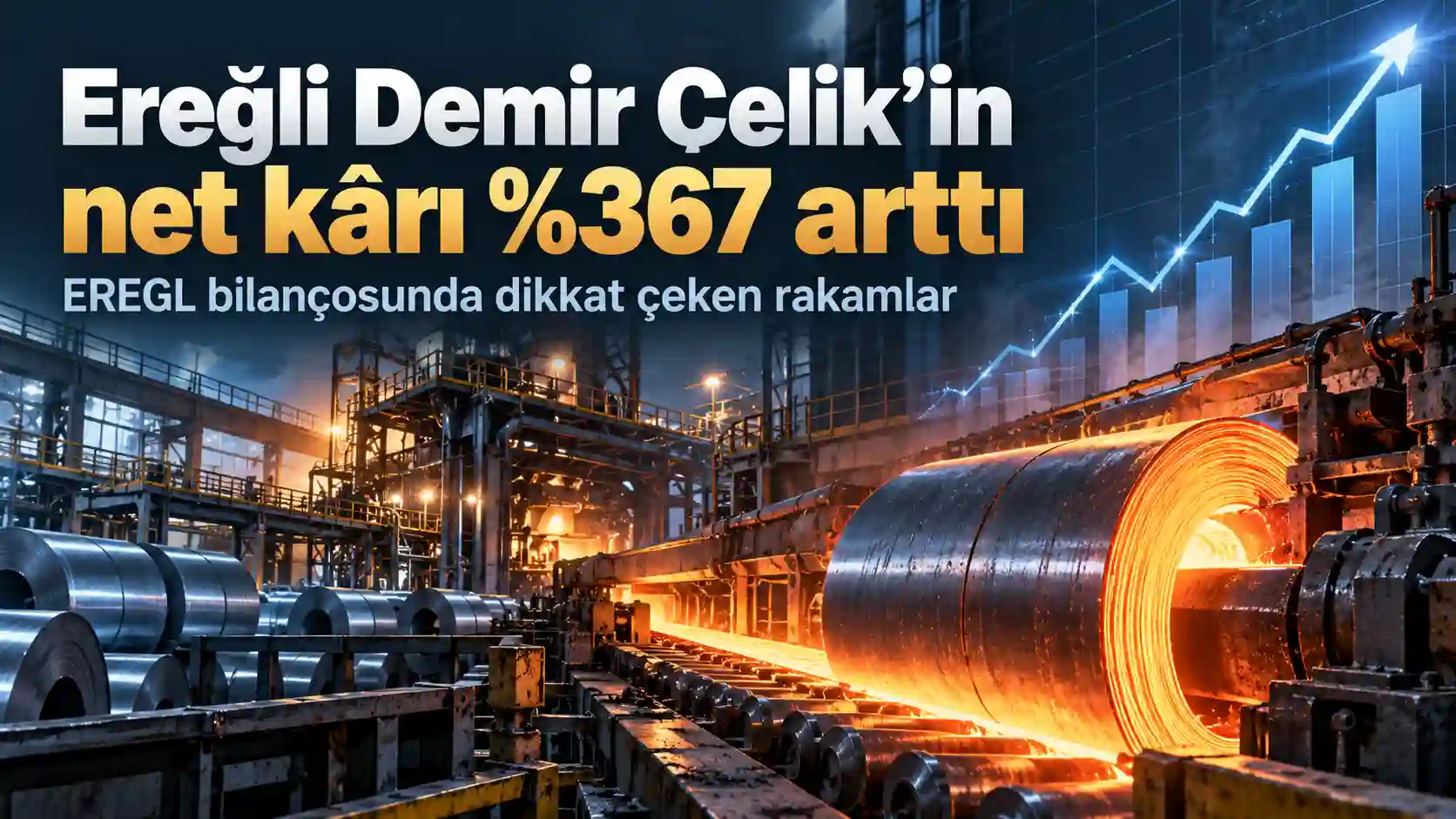 Ereğli Demir Çelik EREGL 2026 dokuz aylık bilanço net kârı yüzde 367 arttı