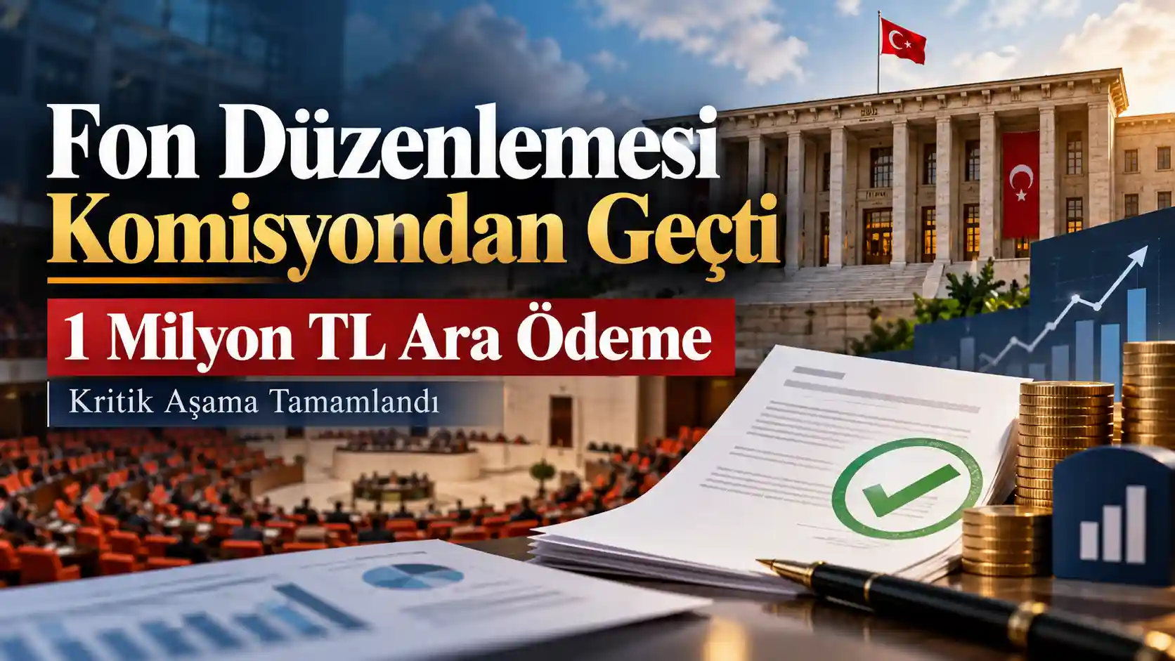 Fon tasfiye düzenlemesinin TBMM Plan ve Bütçe Komisyonu’nda kabul edilmesi ve 1 milyon TL’ye kadar ara ödeme süreci