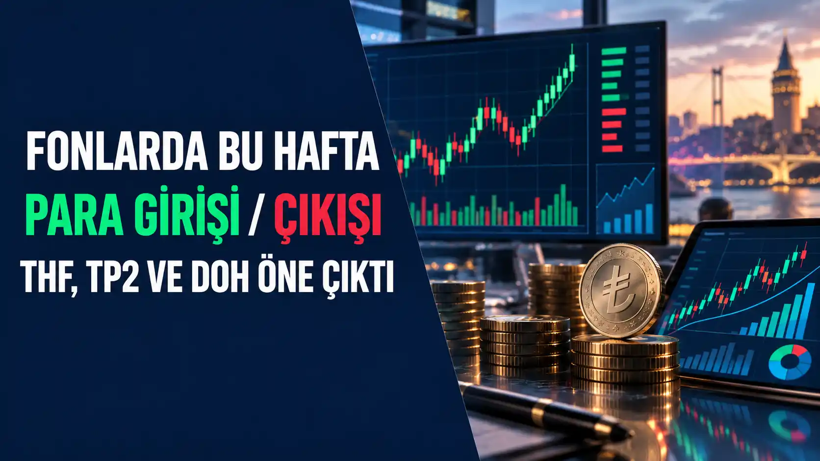 Fonların haftalık takas değişimi TEHOL DSTKF ISCTR TRHOL TUPRS