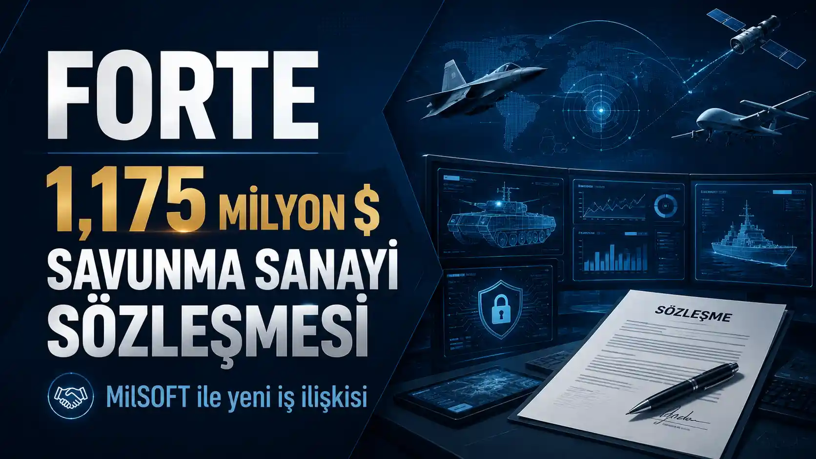 FORTE MilSOFT 1,175 milyon dolarlık savunma sanayii sözleşmesi