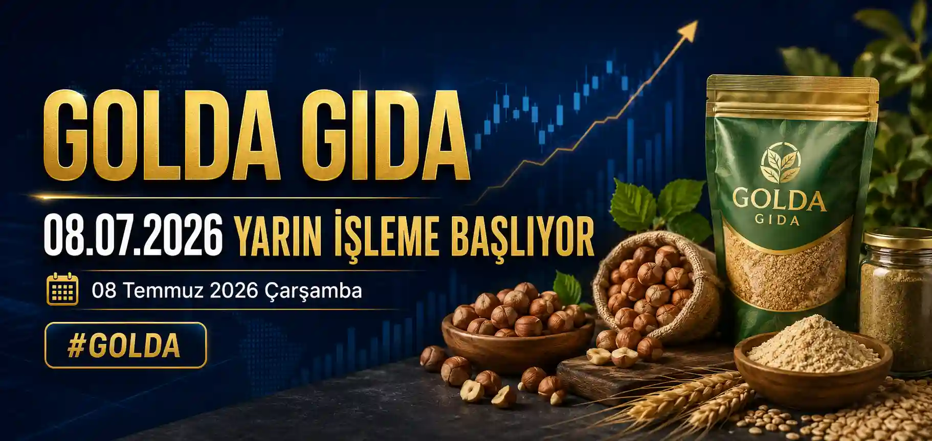 Golda Gıda 8 Temmuz 2026 Çarşamba işleme başlıyor