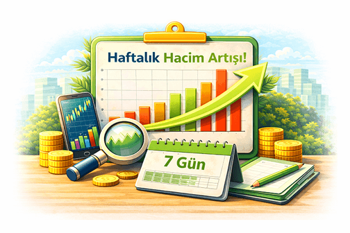 Haftalık Hacim Artışı Olanlar görseli