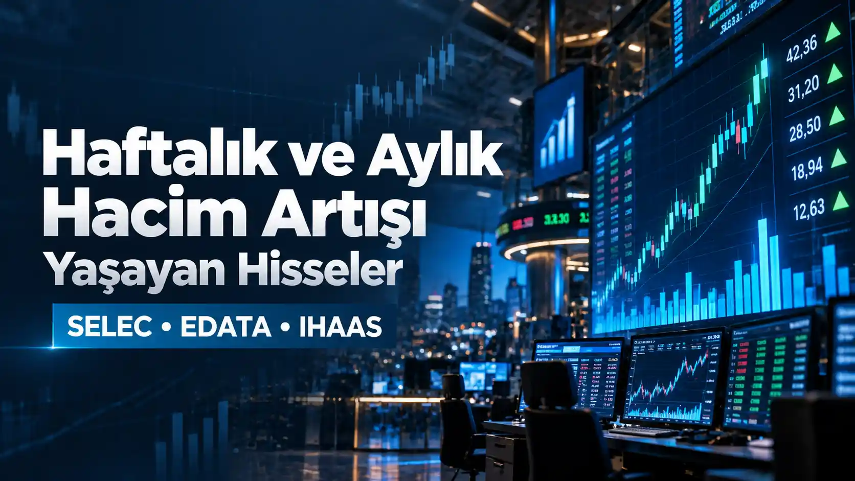 BIST haftalık ve aylık hacim artışı yaşayan hisseler