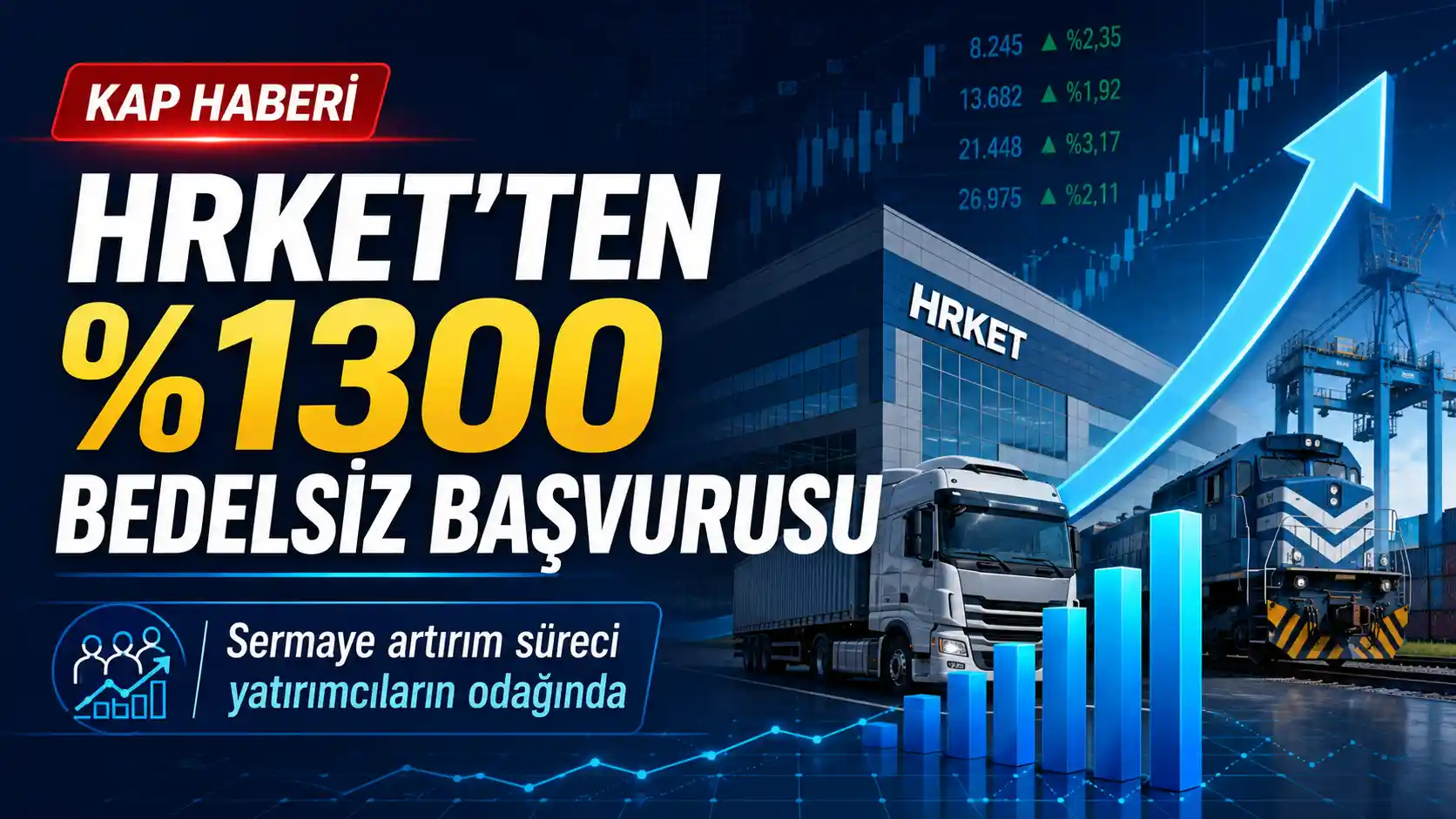 HRKET’ten %1300 Bedelsiz Sermaye Artırımı Başvurusu