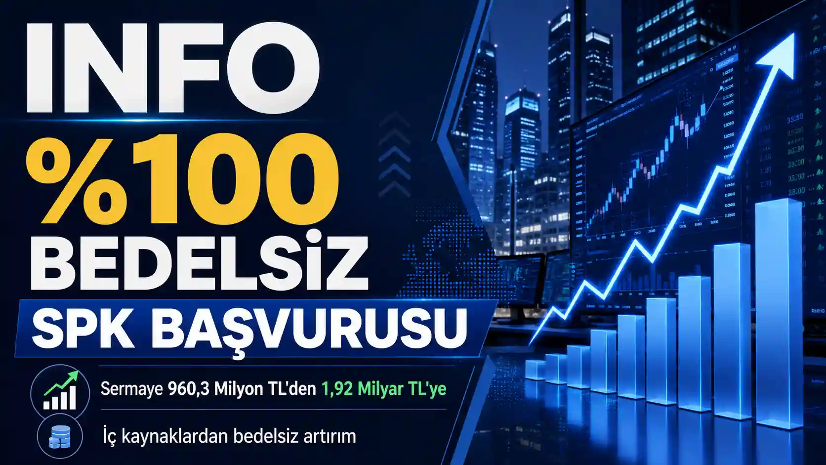 INFO yüzde 100 bedelsiz sermaye artırımı SPK başvurusu