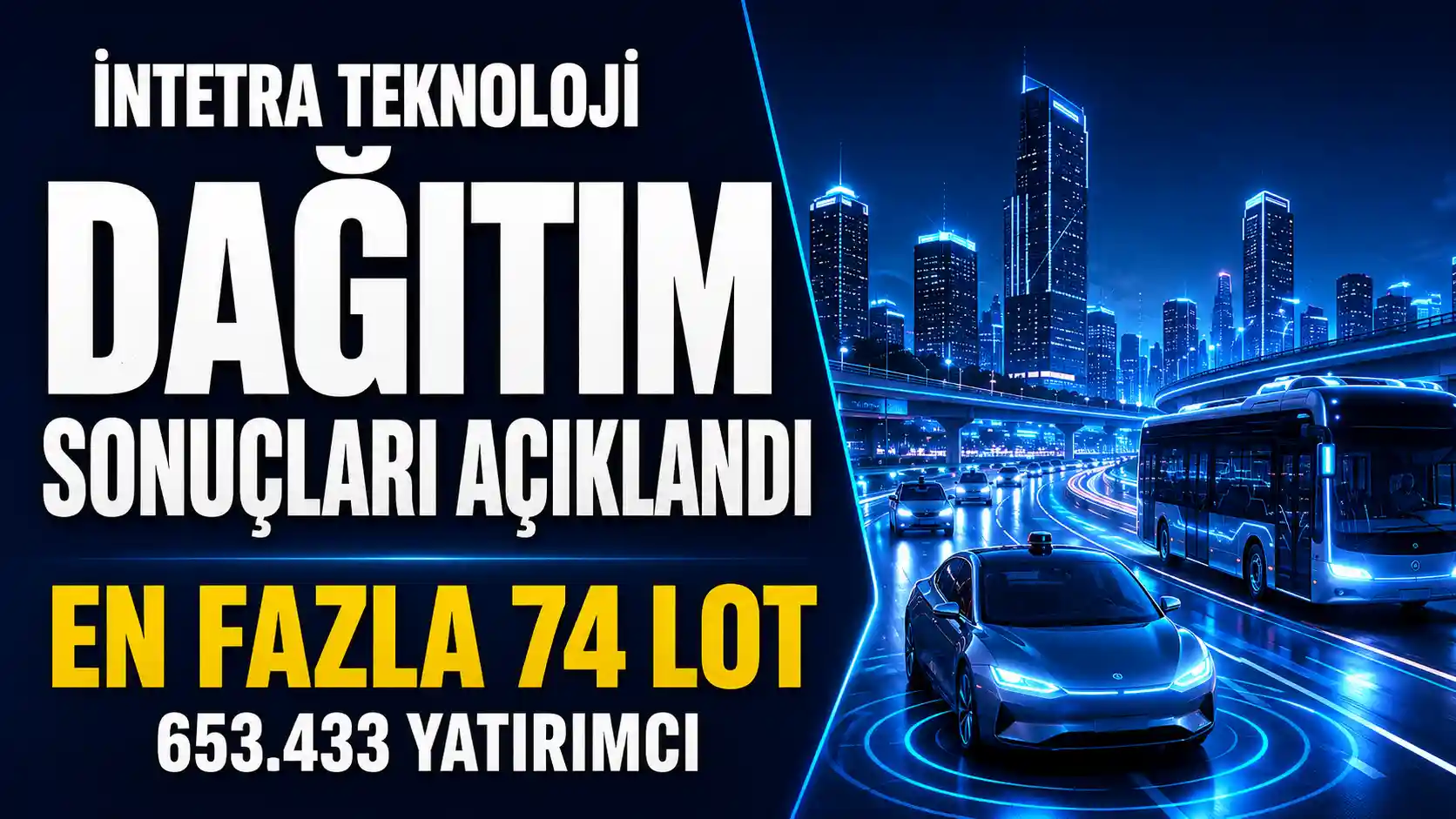 İntetra Teknoloji halka arzında dağıtım sonuçları açıklandı