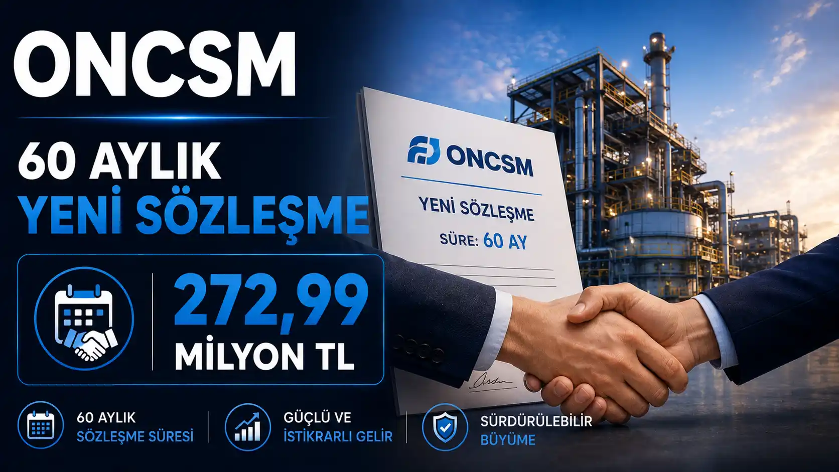 ONCSM Çam ve Sakura Şehir Hastanesi ile 272,99 milyon TL sözleşme