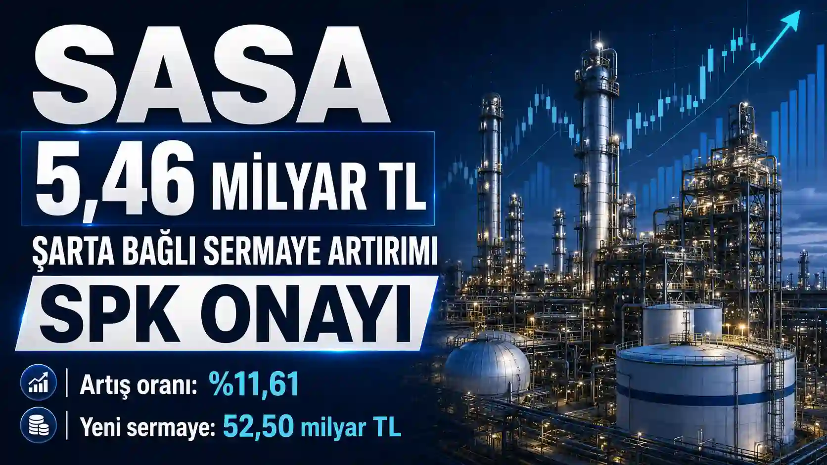SASA şarta bağlı sermaye artırımı SPK onayı