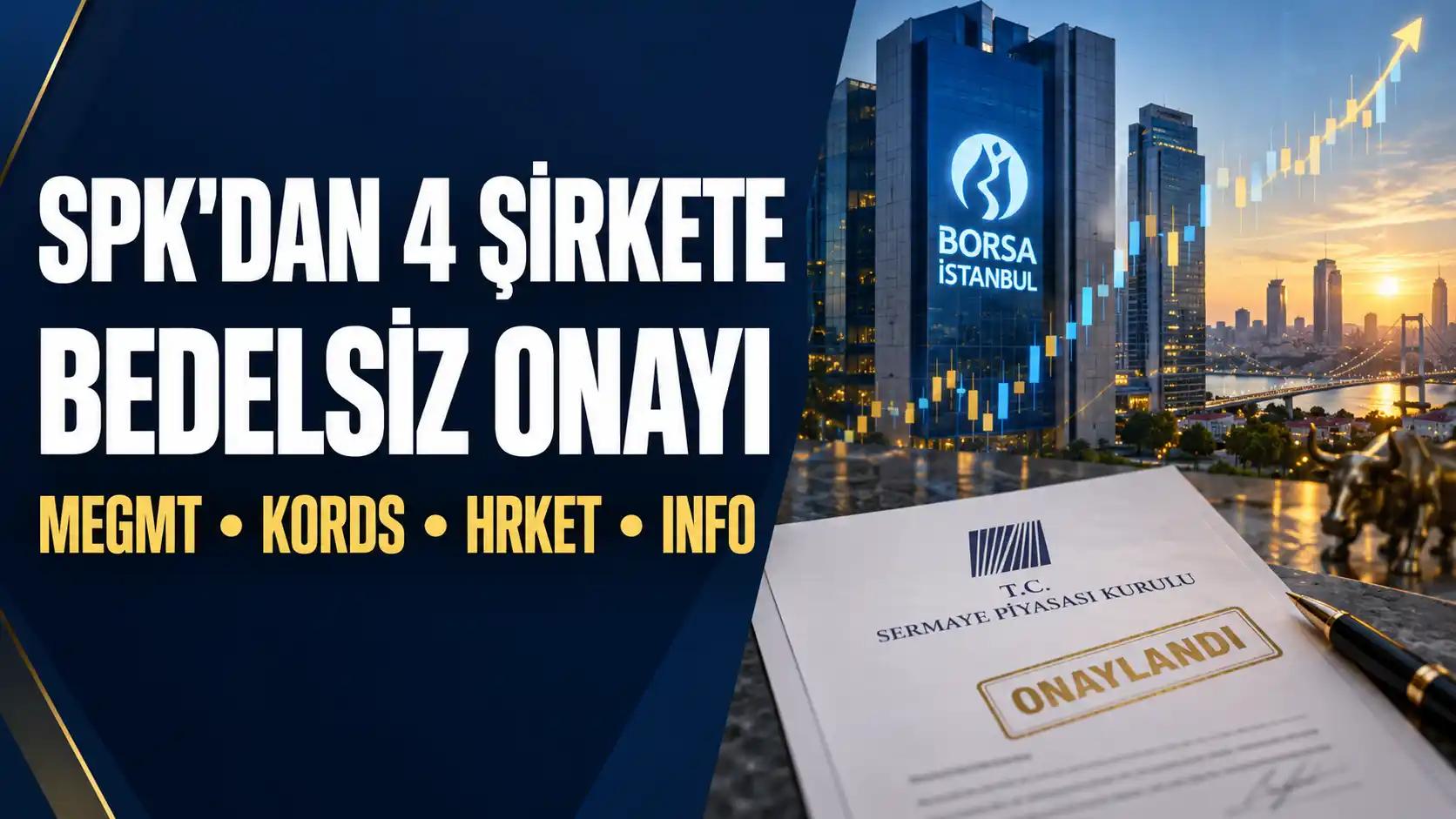 SPK MEGMT KORDS HRKET INFO bedelsiz sermaye artırımı onayı