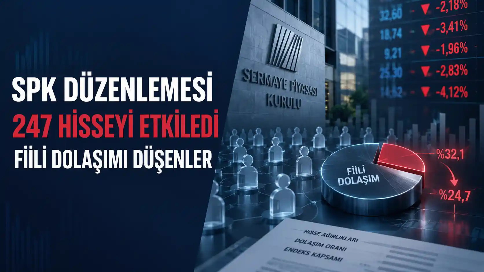 SPK düzenlemesi sonrası fiili dolaşım oranı düşen hisseler FZLGY MANAS LIDER BLUME TDGYO INFO