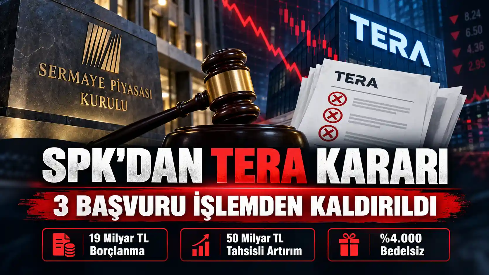 SPK'nın Tera Yatırım'ın üç ayrı başvurusunu işlemden kaldırma kararı