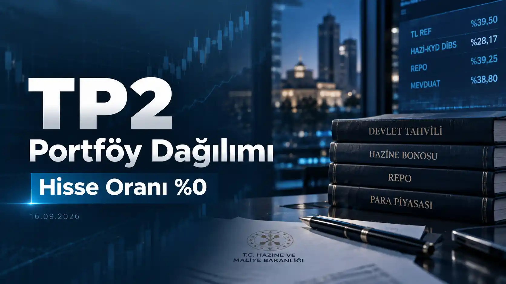 TP2 fonunun 16 Eylül 2026 tarihli TEFAS portföy dağılımı