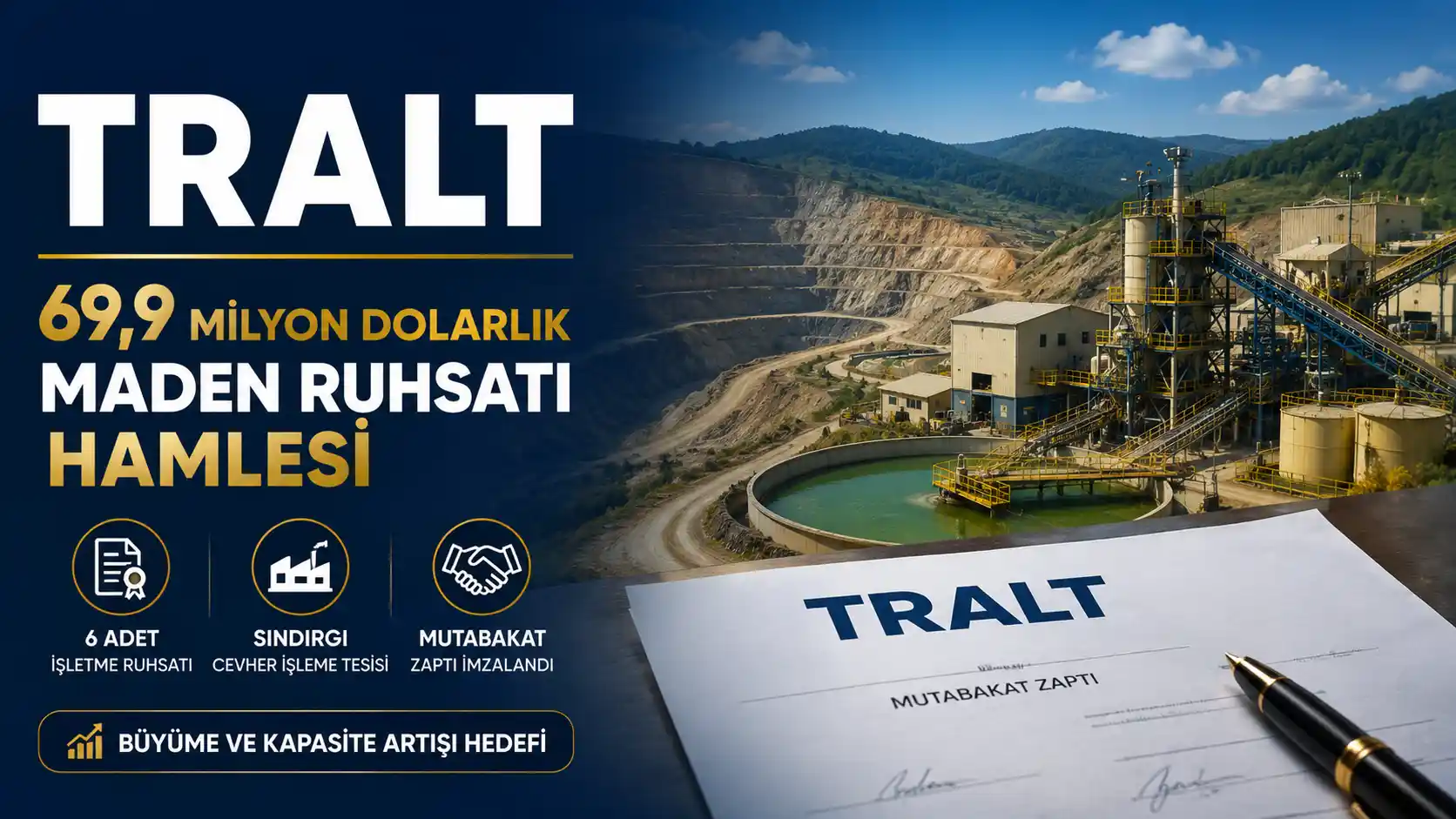 TRALT’ten 69,9 Milyon Dolarlık Maden Ruhsatı Hamlesi
